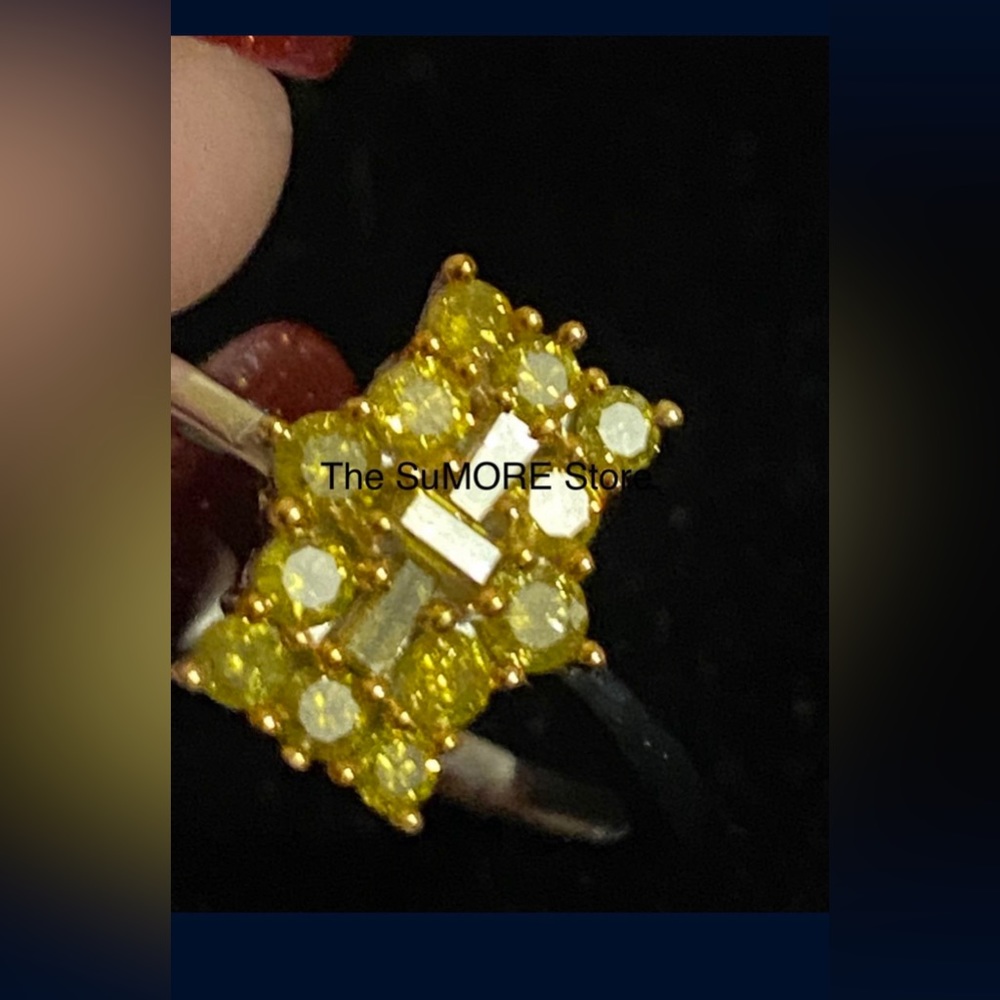 NWT/Genuine Yellow Diamond 1/2ctw
